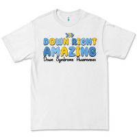White down right amazing down syndrome awareness Premium Tee - MaliasSmallBusiness