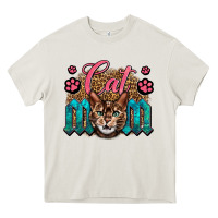 Cream Western Cat Mom Heavy Core Tee - LillyAllenDesigns