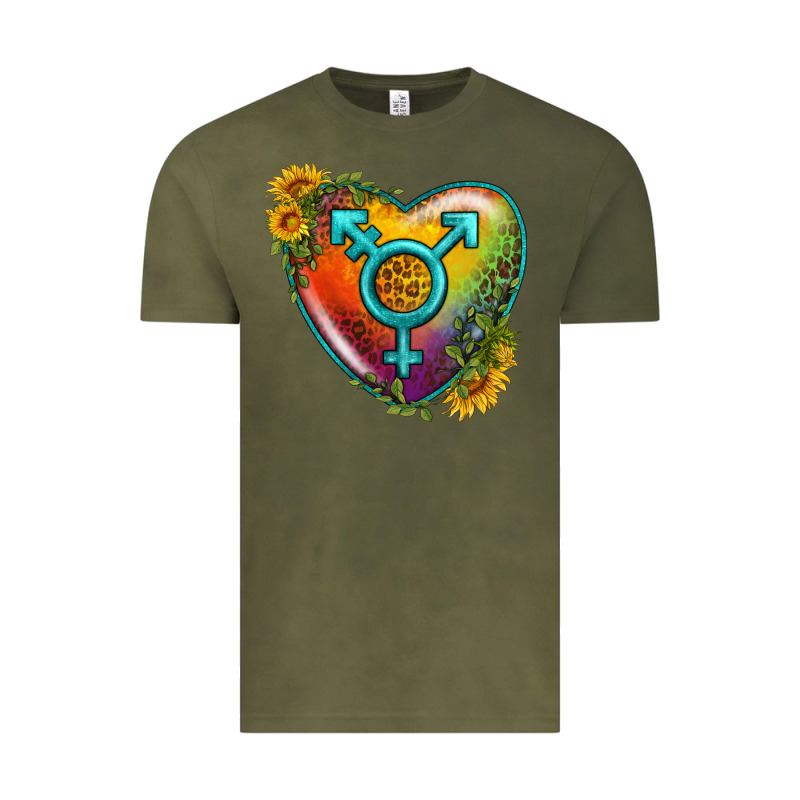 Lgbtq Heart With Sunflower Vintage Tee by BundleAndBundleShop | Teevron
