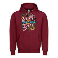 Burgundy Just a small town girl Zipper Hoodie - HowdyJamesFarm