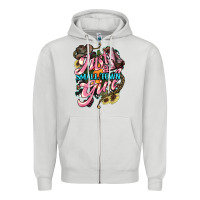 Dove Grey Just a small town girl Zipper Hoodie - HowdyJamesFarm