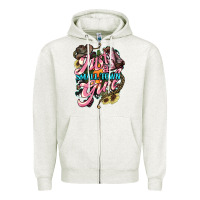 Oatmeal Heather Just a small town girl Zipper Hoodie - HowdyJamesFarm