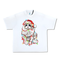 White christmas ragdoll cat Urban Heavy Tee - LillyAllenDesigns