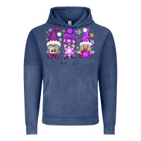 Vintage Denim Purple Winter Gnomies Vintage Hoodie - BundleAndBundleShop