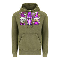 Vintage Olive Purple Winter Gnomies Vintage Hoodie - BundleAndBundleShop