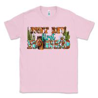 Bubblegum Pink Not My First Rodeo Western Classic Tee - BundleAndBundleShop