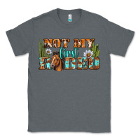 Charcoal Heather Not My First Rodeo Western Classic Tee - BundleAndBundleShop
