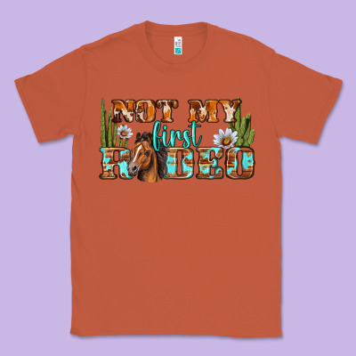 Not My First Rodeo Western Classic Tee Designed By Bundleandbundleshop