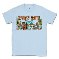 Dusty Blue Not My First Rodeo Western Classic Tee - BundleAndBundleShop