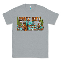 Heather Grey Not My First Rodeo Western Classic Tee - BundleAndBundleShop
