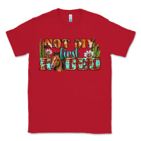 Red Not My First Rodeo Western Classic Tee - BundleAndBundleShop