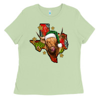 Matcha christmas texas highland cow Ladies Tee - Jasminsmagicworld