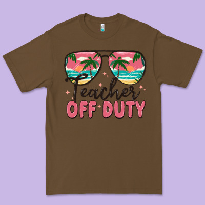 Teacher Off Duty Premium Tee Designed By Maliassmallbusiness
