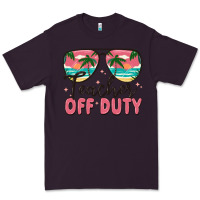 Plum teacher off duty Premium Tee - MaliasSmallBusiness