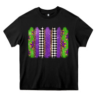 Black mardi gras brushstrokes Heavy Core Tee - Jasminsmagicworld
