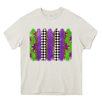 Cream mardi gras brushstrokes Heavy Core Tee - Jasminsmagicworld