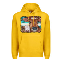 Lemon Cows Serape Leopard Gemstone Premium Hoodie - CowCowDesign