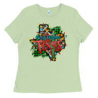 Matcha western desert christmas texas map Ladies Tee - Jasminsmagicworld
