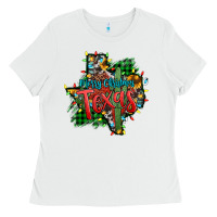 White western desert christmas texas map Ladies Tee - Jasminsmagicworld