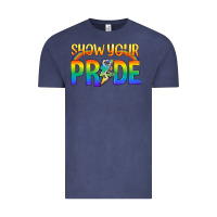 Vintage Denim Lgbtq Show Your Pride With Rainbow Vintage Tee - BundleAndBundleShop