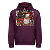 Mauve Wine merry Christmas Urban Hoodie - CowhideDigitalArt