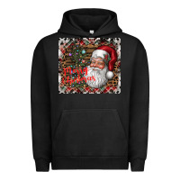 Pigment Black merry Christmas Urban Hoodie - CowhideDigitalArt