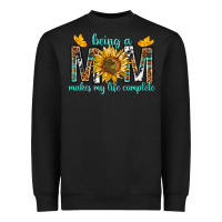 Black Being a Mom Makes My Life Complete Heavyweight Sweatshirt - texasbilliewilder
