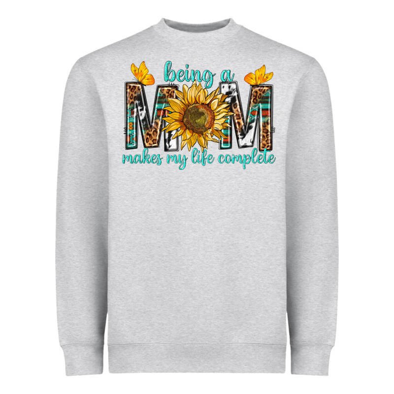 Being A Mom Makes My Life Complete Heavyweight Sweatshirt by texasbilliewilder | Teevron