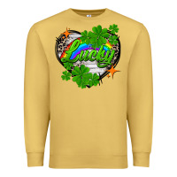 Antique Gold lucky heart St. Patricks Day Premium Sweatshirt - FaDigitalArtStudio