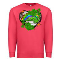 Cardinal lucky heart St. Patricks Day Premium Sweatshirt - FaDigitalArtStudio