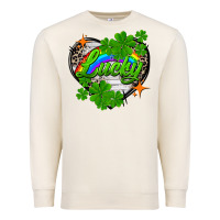 Sandshell lucky heart St. Patricks Day Premium Sweatshirt - FaDigitalArtStudio