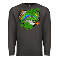 Smoke lucky heart St. Patricks Day Premium Sweatshirt - FaDigitalArtStudio