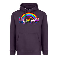 Plum Human pride Heavyweight Hoodie - FaDigitalArtStudio