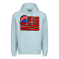 Blue Mist leopard baseball flag5 Premium Hoodie - JahusDesignShop