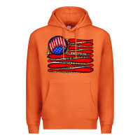 Carrot leopard baseball flag5 Premium Hoodie - JahusDesignShop