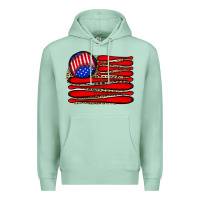 Seafoam leopard baseball flag5 Premium Hoodie - JahusDesignShop
