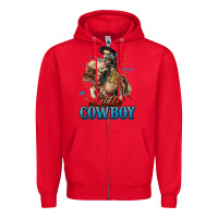 Red Little Cowboy Midilli Horse kid boy Zipper Hoodie - HowdyJamesFarm