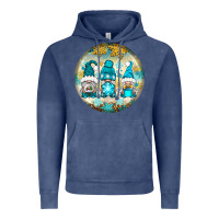 Vintage Denim Winter Gnomies Ornament Vintage Hoodie - BundleAndBundleShop