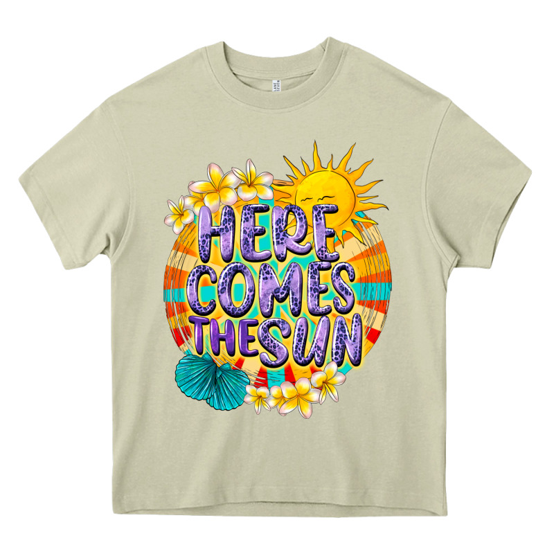 Here Comes The Sun Heavy Core Tee by NancyCooperArtShop | Teevron