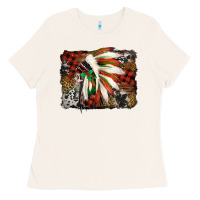 Bone indian headdress christmas Ladies Tee - Jasminsmagicworld