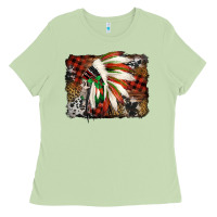 Matcha indian headdress christmas Ladies Tee - Jasminsmagicworld