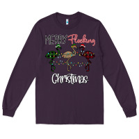 Plum Merry Flocking Christmas Long Sleeve Tee - Bettercallsaul