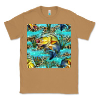 Toasted Coconut Lake Fish And Reeds With Leopard Seamless Pattern Bbs Classic Tee - BundleAndBundleShop