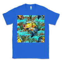 True Royal Lake Fish And Reeds With Leopard Seamless Pattern Bbs Classic Tee - BundleAndBundleShop