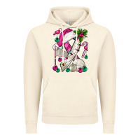 Vintage Artic Pink Christmas Breast Cancer Ribbon Volleyball Vintage Hoodie - BundleAndBundleShop