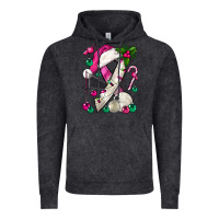 Vintage Black Pink Christmas Breast Cancer Ribbon Volleyball Vintage Hoodie - BundleAndBundleShop