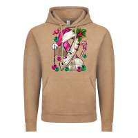 Vintage Coffee Pink Christmas Breast Cancer Ribbon Volleyball Vintage Hoodie - BundleAndBundleShop