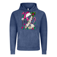 Vintage Denim Pink Christmas Breast Cancer Ribbon Volleyball Vintage Hoodie - BundleAndBundleShop