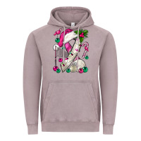 Vintage Zinc Pink Christmas Breast Cancer Ribbon Volleyball Vintage Hoodie - BundleAndBundleShop