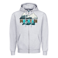 Heather Grey Mountain Mama Zipper Hoodie - CowGirlArtShop